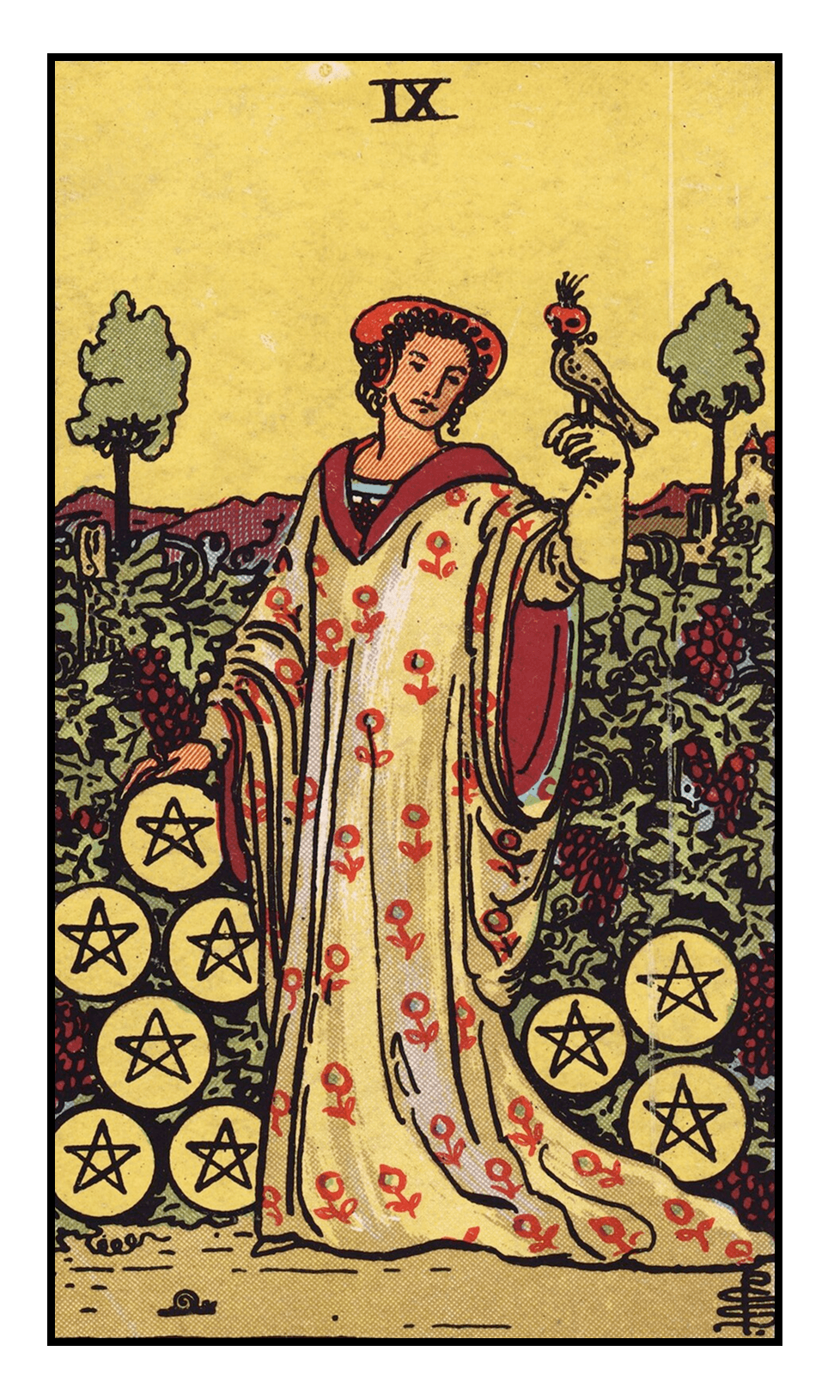 Nine of Pentacles